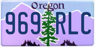 OR license plate 969RLC