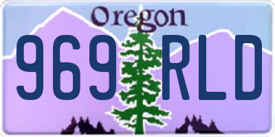 OR license plate 969RLD