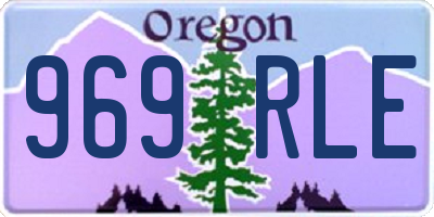 OR license plate 969RLE