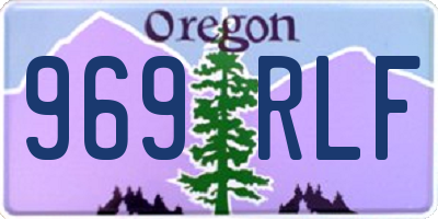 OR license plate 969RLF