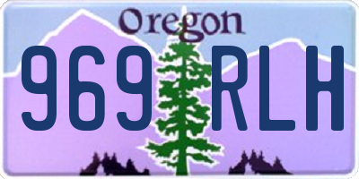 OR license plate 969RLH