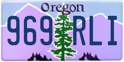 OR license plate 969RLI