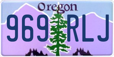 OR license plate 969RLJ