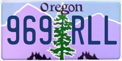 OR license plate 969RLL