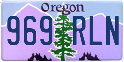 OR license plate 969RLN