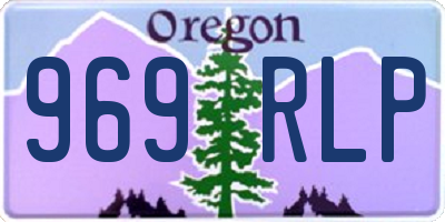 OR license plate 969RLP