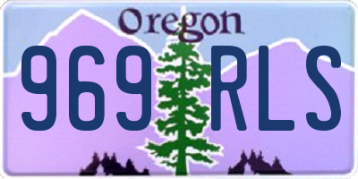 OR license plate 969RLS