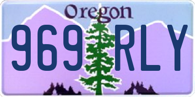 OR license plate 969RLY
