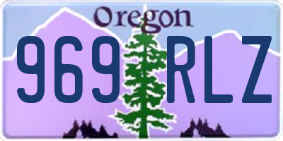 OR license plate 969RLZ