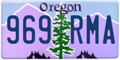OR license plate 969RMA