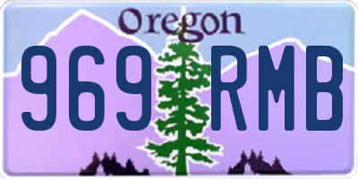 OR license plate 969RMB