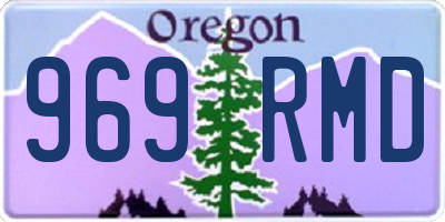 OR license plate 969RMD