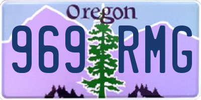 OR license plate 969RMG