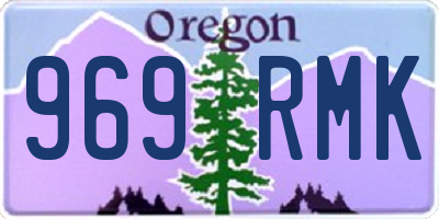 OR license plate 969RMK