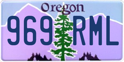 OR license plate 969RML