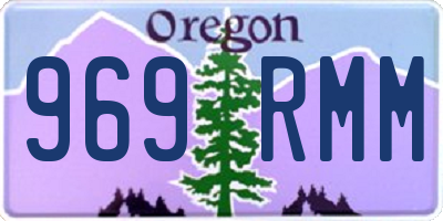 OR license plate 969RMM