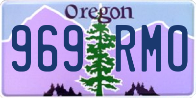 OR license plate 969RMO
