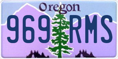 OR license plate 969RMS