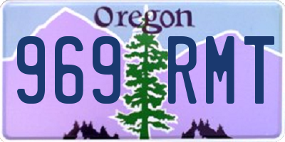 OR license plate 969RMT