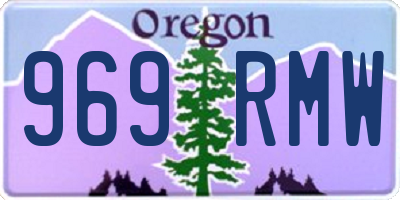 OR license plate 969RMW