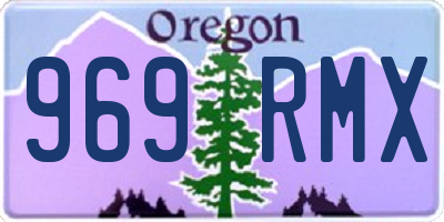 OR license plate 969RMX