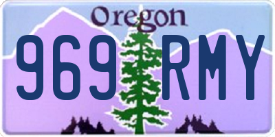 OR license plate 969RMY