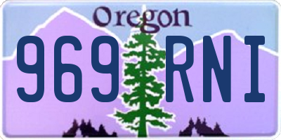 OR license plate 969RNI