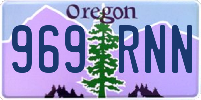 OR license plate 969RNN