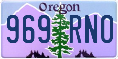 OR license plate 969RNO