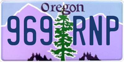 OR license plate 969RNP