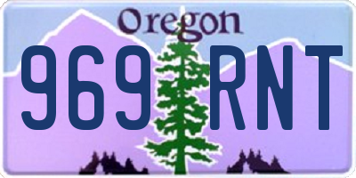 OR license plate 969RNT