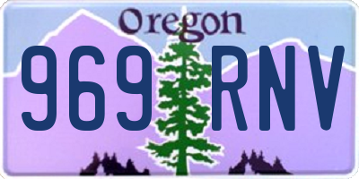 OR license plate 969RNV