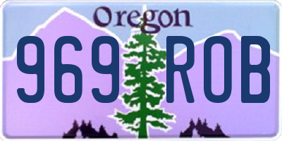 OR license plate 969ROB