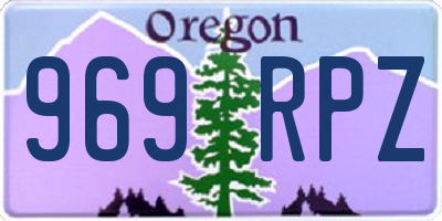 OR license plate 969RPZ
