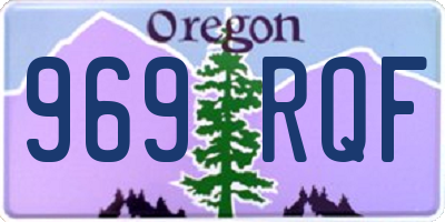 OR license plate 969RQF