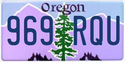OR license plate 969RQU