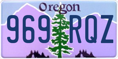OR license plate 969RQZ