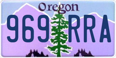 OR license plate 969RRA