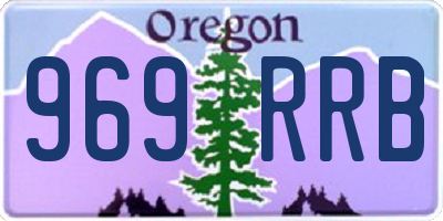 OR license plate 969RRB