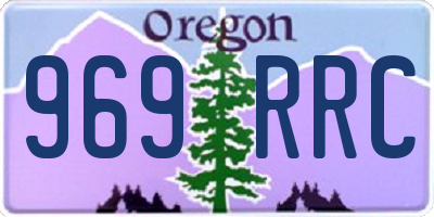 OR license plate 969RRC