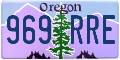 OR license plate 969RRE