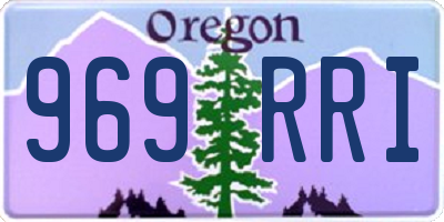 OR license plate 969RRI