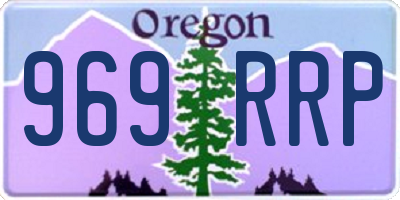 OR license plate 969RRP