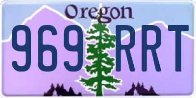 OR license plate 969RRT