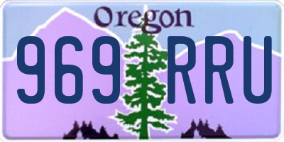 OR license plate 969RRU