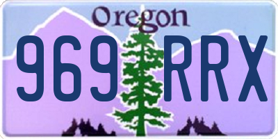 OR license plate 969RRX