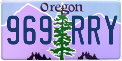 OR license plate 969RRY