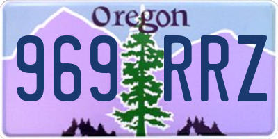 OR license plate 969RRZ
