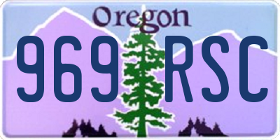 OR license plate 969RSC