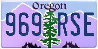 OR license plate 969RSE